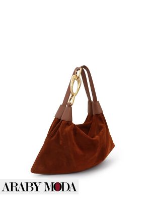 Zimmermann Trampoline Bag Suede Brown Hobo Bag Style
