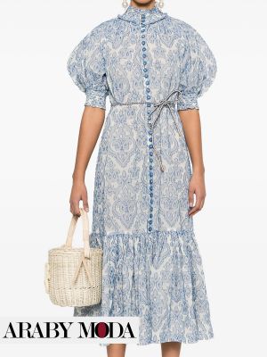 The blend of lightness and classic vintage from Zimmermann Wylie Lantern dress